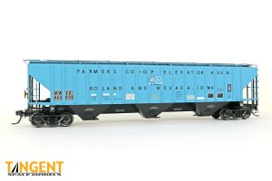 Tangent 20080-01 - HO Midwest Railcar Corporation (MWCX) “Roland & Nevada” 2013+ PS4750 Covered H...