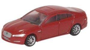 Oxford Diecast NXF001 - N Scale 2015 Jaguar XF Sedan - Assembled -- Carnelian Red