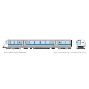 Rapido 204508 - HO Scale Bay Area Rapid Transit (DC/DCC/Sound): A End Car