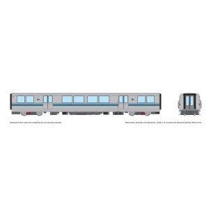 Rapido 204011 - HO Scale Bay Area Rapid Transit: B Intermediate Car #2