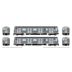 Rapido 209514 - HO R32 "Brightliner" Subway 2-Car Set (DC/DCC/Sound): MTA: C 8th Ave/Fulton