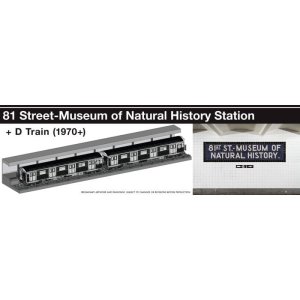 Rapido 209897 - HO Scale NYC Subway Lighted Display Set: 81st-Museum Station + D Train (1970+)