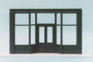 Smalltown USA 1 - HO 20' Front Store Wall -- With Recessed Entry
