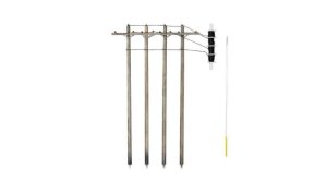 Woodland Scenics 2280 - O Scale Utility System - Single-Crossbar Pre-Wired Poles (Sarah's Sale Sh...