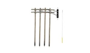 Woodland Scenics 2281 - O Scale Utility System - Double-Crossbar Pre-Wired Poles (Sarah's Sale Sh...