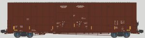 Aurora Miniatures 602100 - N Greenbrier 7550cf 60' Plate F Boxcar - DATA ONLY - Brown