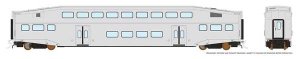 Rapido 146095 - HO Single BiLevel Commuter Car - Undecorated (Series IV; 4-Large Window, Welded)