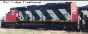 Bowser 25394 - HO GMD SD40-2W - DCC & Sound - CN (Non Dynamic Sergeant Stripes) #5360