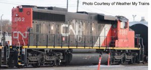 Bowser 25404 - HO GMD SD40-2W - DCC & Sound - CNNA (Non Dynamic Map/ Oper. Strobe Lites) #5362