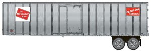 Walthers SceneMaster 2605 - HO Flexi-Van 40ft Trailer - Milwaukee Road #3 (2pk)