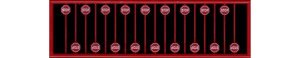 Tichy Train 2612 - N Scale Red Stop Signs 18pcs