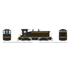 Rapido 27614 - HO EMD SW9 (DC/DCC/Sound): Canadian National - Post-54 Black Scheme: #7005