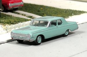 Sylvan Scale Models V-280 HO Scale - 1964 Dodge 330 2 Door Sedan - Unpainted and Resin Cast Kit