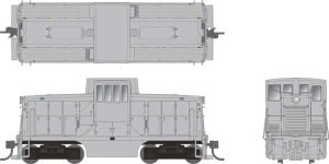 Rapido 48597 - HO GE 44 Tonner - DC/DCC/Sound - Undecorated - Phase III Body