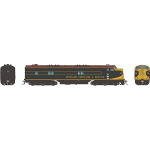 Rapido 29035 - HO EMD E7A (DC/Silent): Spokane, Portland & Seattle - Green Pinstripes: #750