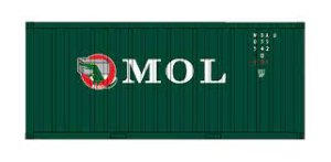 Intermountain HO 30066-03 20Ft Corrugated Containers with Corrugated Doors, Mitsui OSK Lines 2pk 