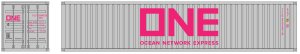 Intermountain Railway 30272-03 HO Scale 40Ft Corrugated Container Ocean Network Express 2pk