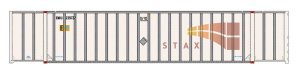 Intermountain Railway 30626 HO Scale 53 Hyundai Hi-Cube Container 2-Pack - EMP ex-STAX No Patches...