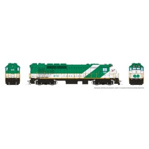 Rapido 34510 - HO GP40TC (DC/DCC/Sound): GO Transit - Green & White, Late Font: #506