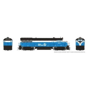 Rapido 35077 - HO GE U25B Low Hood (DC/Silent): Great Northern - Big Sky Blue: #2514