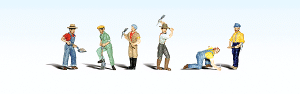Woodland Scenics 1865 - HO Scenic Accents(R) - Figurines - Track Workers (6/pkg)