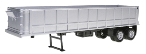 Herpa Models - HO Scale 36' Gravel Dump Trailer - Assembled -- Silver