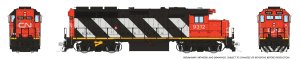 Rapido 40548 - HO EMD GP40 - DCC & Sound - Canadian National (Stripes) ##9312 - Otter Valley Rail...