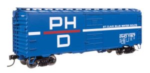 Walthers Mainline 45516 - HO 40' PS-1 Boxcar - Ready to Run -- Port Huron & Detroit #1167