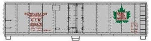 Accurail 8319 - HO Scale 40' Steel Reefer w/Hinged Door - Kit -- Grand Trunk Western #206478 (gra...