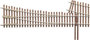 Micro Engineering 14717 - HO Code 83 Ladder Track System Turnout - #5d Right Hand Intermediate La...