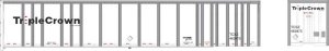 Bowser 42991 - HO RTR 53Ft Platewall RoadRailer Trailer - Norfolk Southern (Triple Crown) #463526