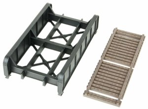 Walthers Cornerstone 4500 - HO 30Ft Single-Track Railroad Through Girder Bridge - Kit
