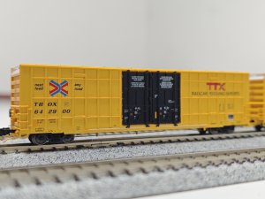 Aurora Miniatures 602002 - N Scale Greenbrier 7550cf 60' Plate F Boxcar - TBOX - TTX Company 'XGH...