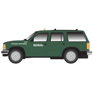 Atlas 60000167 - N Scale 1993 Ford(R) Explorer 2-Pack - Assembled -- BC Rail (green, white)