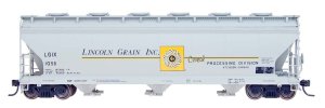 Intermountain 47090-05 - HO RTR ACF 4650 3-Bay Hopper - Lincoln Grain #1080