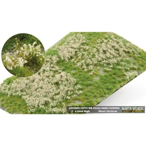 Martin Welberg Scenic Studios WB-PS242 - Layered Tufts - Sand Flowers -Height 4.5mm