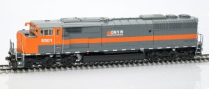 Aurora Miniatures Inc 110011 HO - GMD SD50AF Dakota Missouri Valley & Western - Diesel - DC/Silen...