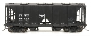 Intermountain 48609-13 HO 1958 Cu Ft 2 Bay Covered  Hopper- Open Sides  Frisco #83554