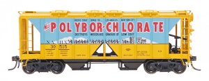 Intermountain 48643-02 HO 1958 Cu Ft 2 Bay Covered  Hopper- Open Sides - Polybor-Chlorate NAHW #3...