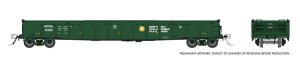 Rapido Trains 50047 - HO 52Ft 6In Mill Gondola: BC Rail - Dogwood Scheme 6(pkg)