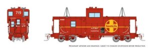 Rapido 510040 - N Scale Wide-Vision Caboose - Santa Fe #999773