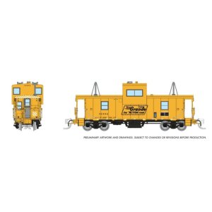 Rapido 510078 - N Wide Vision Caboose: Rio Grande - The Action Road: #01504