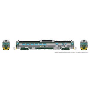 Rapido 516051 - N Budd RDC-3 (Ph 2) (DC/Silent): BC Rail - Two-tone Green: BC-31