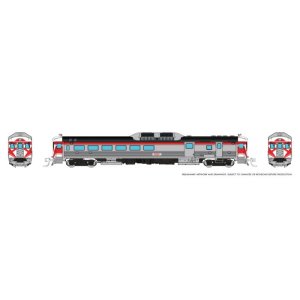 Rapido 516561 - N Budd RDC-3 (Ph 1) (DC/DCC/Sound): CP Rail - Action Red: #9021