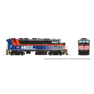 Rapido 519520 - N GMDD F59PH - DC/DCC/Sound - Metra (Chicago) #99