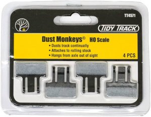 Woodland Scenics 4571 - HO Tidy Track - Dust Monkeys (4pk)