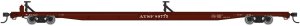 Walthers Mainline 5479 - HO RTR - 85ft General American G85 Flatcar - Trailer Train - Santa Fe #8...