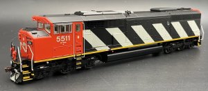 Aurora Miniatures HD01N10D HO - GMD SD60F Diesel - DCC and Sound - CN (Stripes - In Service #5558