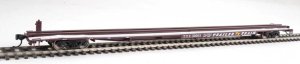 Walthers Mainline 5535 - HO 85ft General American G85 Flatcar - TTX (Brown) #300086