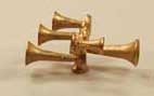 Cal Scale 564 HO - Air Horns (Unpainted Brass Casting) - Nathan P5;3 Forward and 2 Back